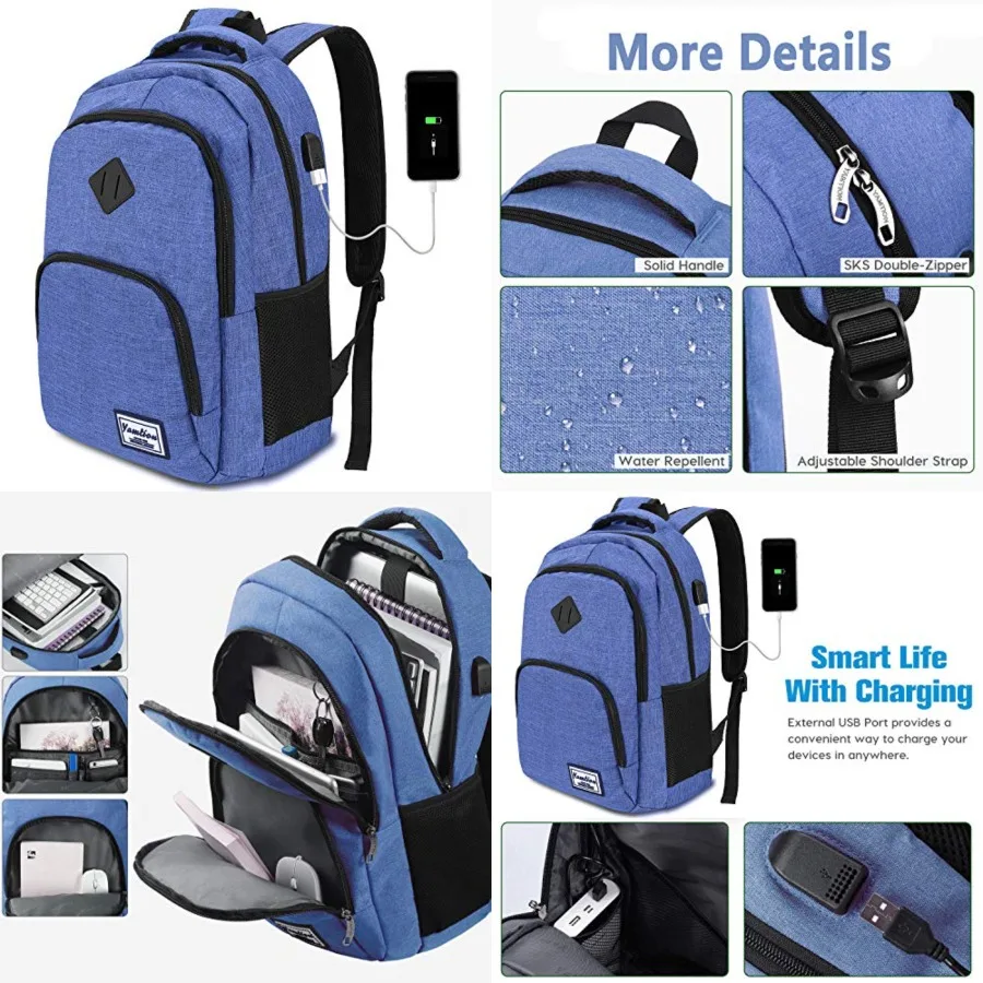 Men's and Women's Computer Backpack with USB Charging for Travel Campus Business 35L
Men's and Women's Computer Backpack with USB Charging for Travel Campus Business 35L