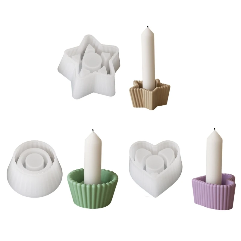 Practical Silicone Mold For Candle Holders With Unique Star Heart And Round Patterns Suitable For DIY Enthusiasts
Practical Silicone Mold For Candle Holders With Unique Star Heart And Round Patterns Suitable For DIY Enthusiasts