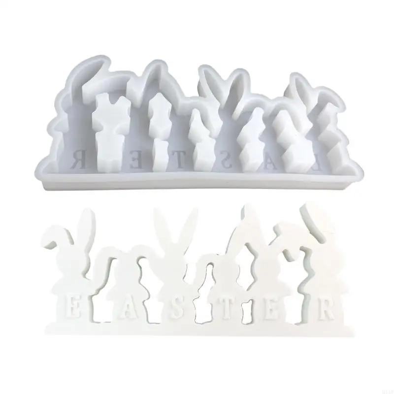 91AF Home Decoration Silicone Mold Rabbit Figurine Shaped Ornament Mould Practical Gypsum Mould Jewelry Making Supplies
91AF Home Decoration Silicone Mold Rabbit Figurine Shaped Ornament Mould Practical Gypsum Mould Jewelry Making Supplies
