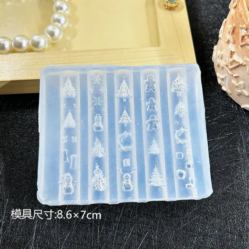 1 Piece Cute Christmas Nail Art Molds Exquisite Template For Nail Making 3D Manicure DIY Decoration Tools Silicone Stencilc
1 Piece Cute Christmas Nail Art Molds Exquisite Template For Nail Making 3D Manicure DIY Decoration Tools Silicone Stencilc