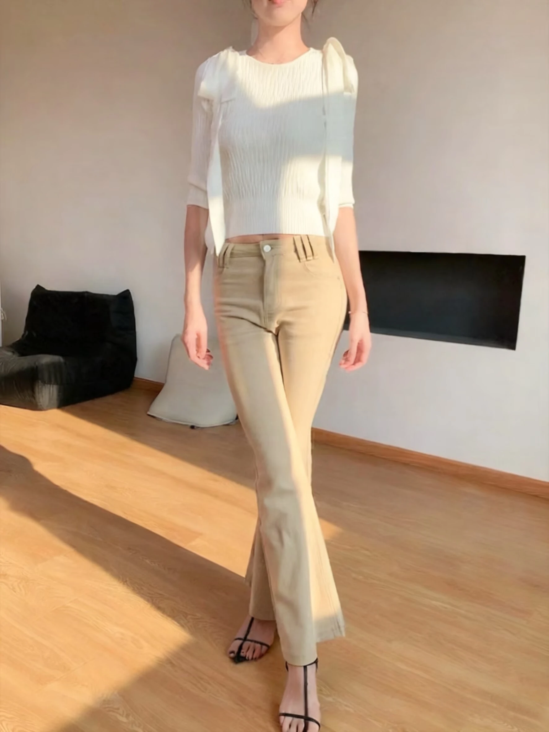 Classic High Waist Slim Fit Bell Bot Denim Jeans Women's PP ket Retro Money Sle Cotton Stretch Autumn Winter Pants
Classic High Waist Slim Fit Bell Bot Denim Jeans Women's PP ket Retro Money Sle Cotton Stretch Autumn Winter Pants