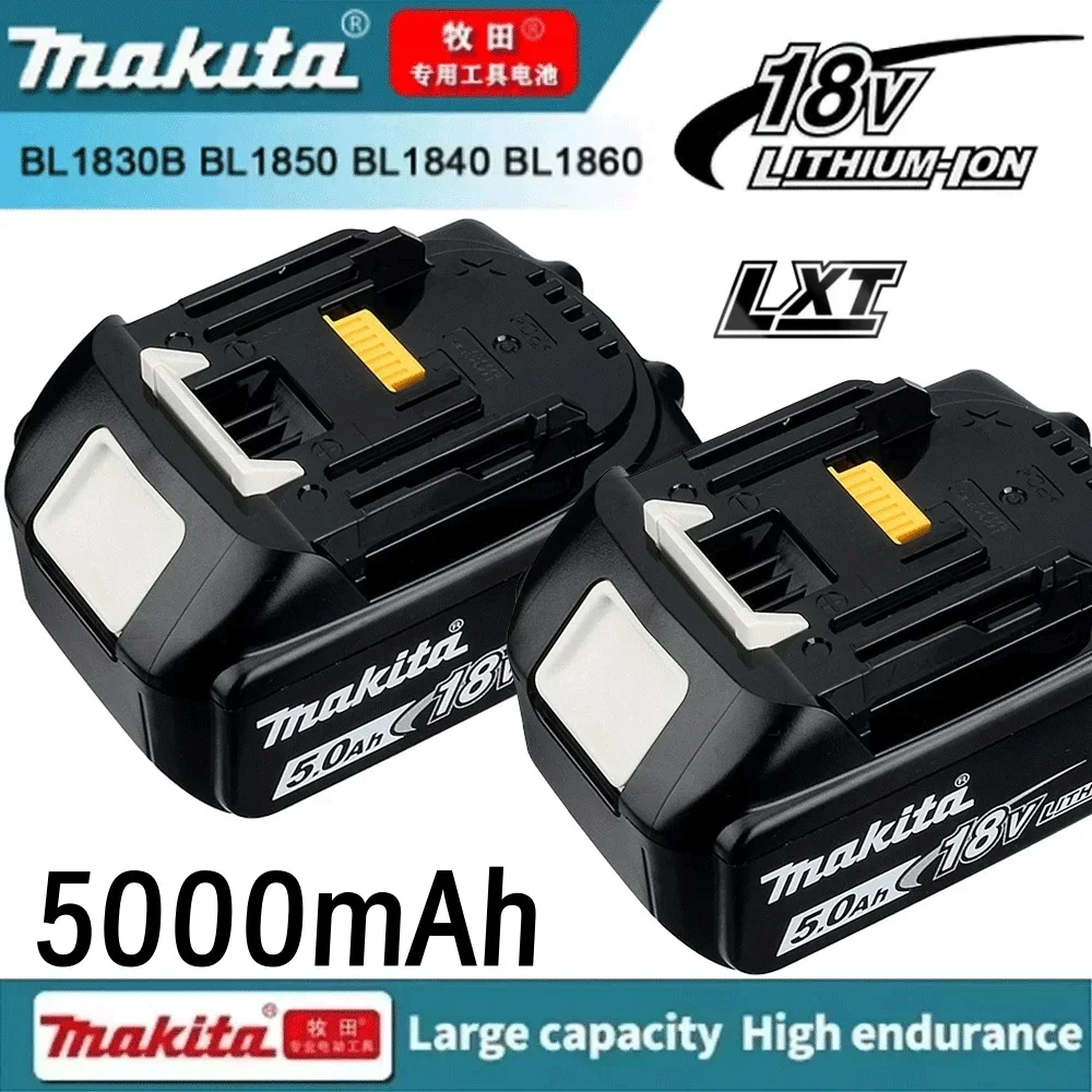 Original Makita 5Ah for Makita 18V 5000mAh Battery BL1830B BL1850B BL1850 BL1840 BL1860 BL1815 Replacement Lithium Battery
Original Makita 5Ah for Makita 18V 5000mAh Battery BL1830B BL1850B BL1850 BL1840 BL1860 BL1815 Replacement Lithium Battery