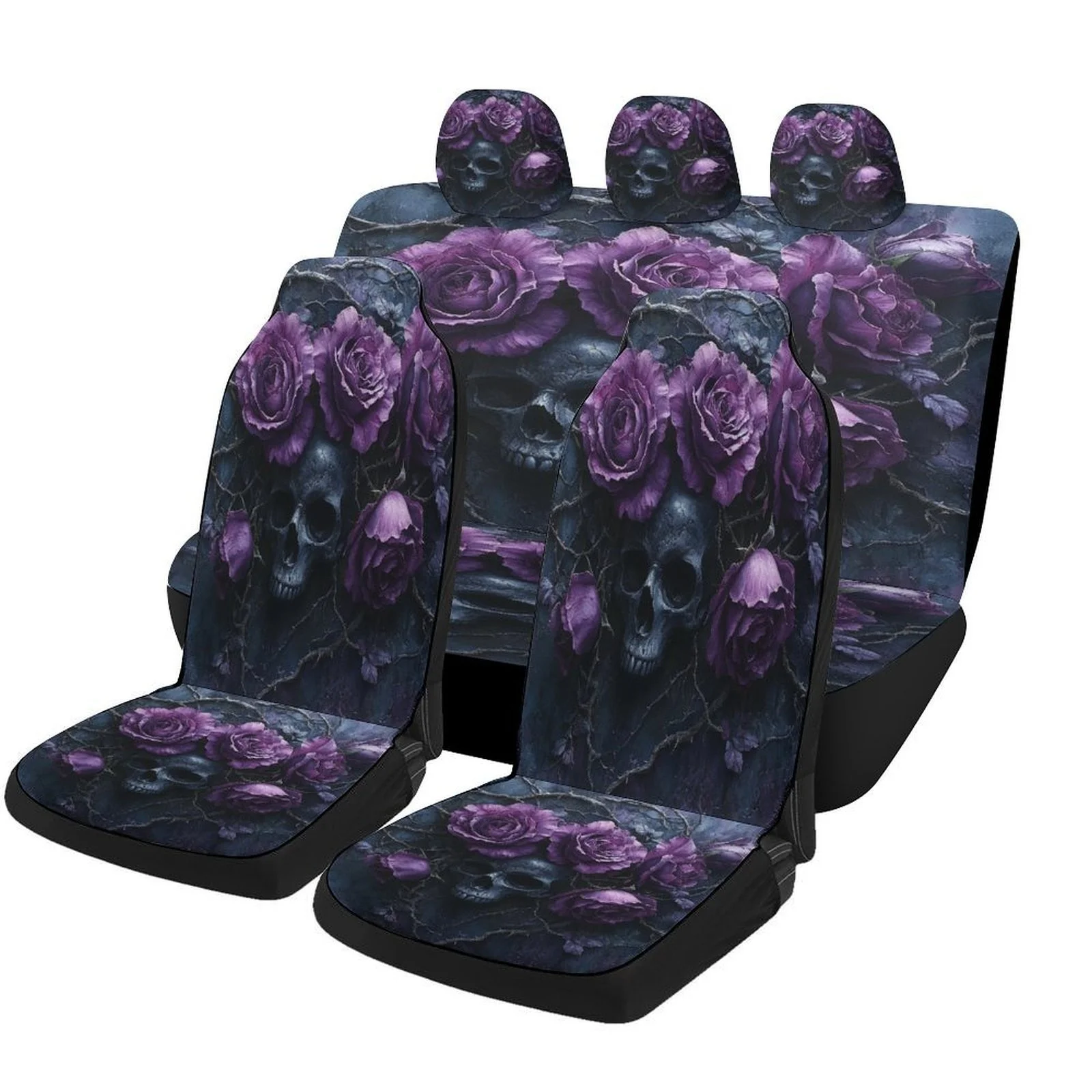 1 Set Gothic Purple Black Car Seat Covers Full Set (Front & Rear) - Heavy-Duty Fit, Non-Padded, Machine Washable - Burgundy/Purp
1 Set Gothic Purple Black Car Seat Covers Full Set (Front & Rear) - Heavy-Duty Fit, Non-Padded, Machine Washable - Burgundy/Purp