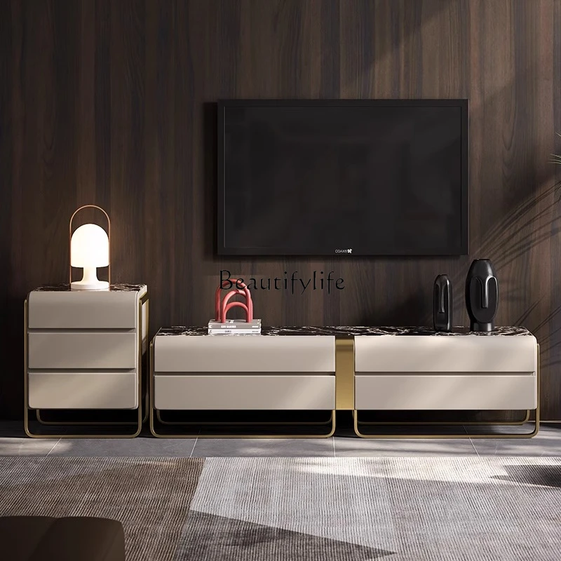 Light luxury TV cabinet villa large flat floor living room fashionable customization modern high-grade natural stone floor
Light luxury TV cabinet villa large flat floor living room fashionable customization modern high-grade natural stone floor