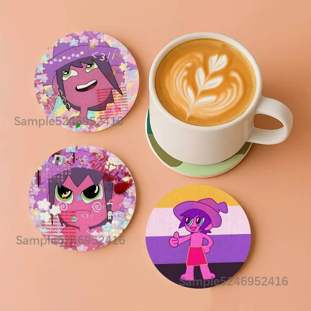 Clancy The M-Midnight Gospel Round Wooden Coasters Heat Resistant Non-slip Drink Cafe Decoration 2D Flat Color Print Set
Clancy The M-Midnight Gospel Round Wooden Coasters Heat Resistant Non-slip Drink Cafe Decoration 2D Flat Color Print Set