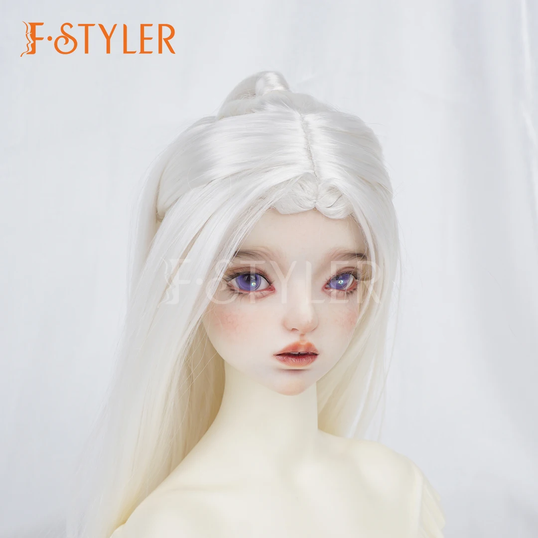 FStyler Dolls Wig 1/3 BJD Synthetic Mohiar White Colors Doll Wigs 1/4 1/6 Wholesale Size 8-9 Inch Doll Hair Accessories
FStyler Dolls Wig 1/3 BJD Synthetic Mohiar White Colors Doll Wigs 1/4 1/6 Wholesale Size 8-9 Inch Doll Hair Accessories