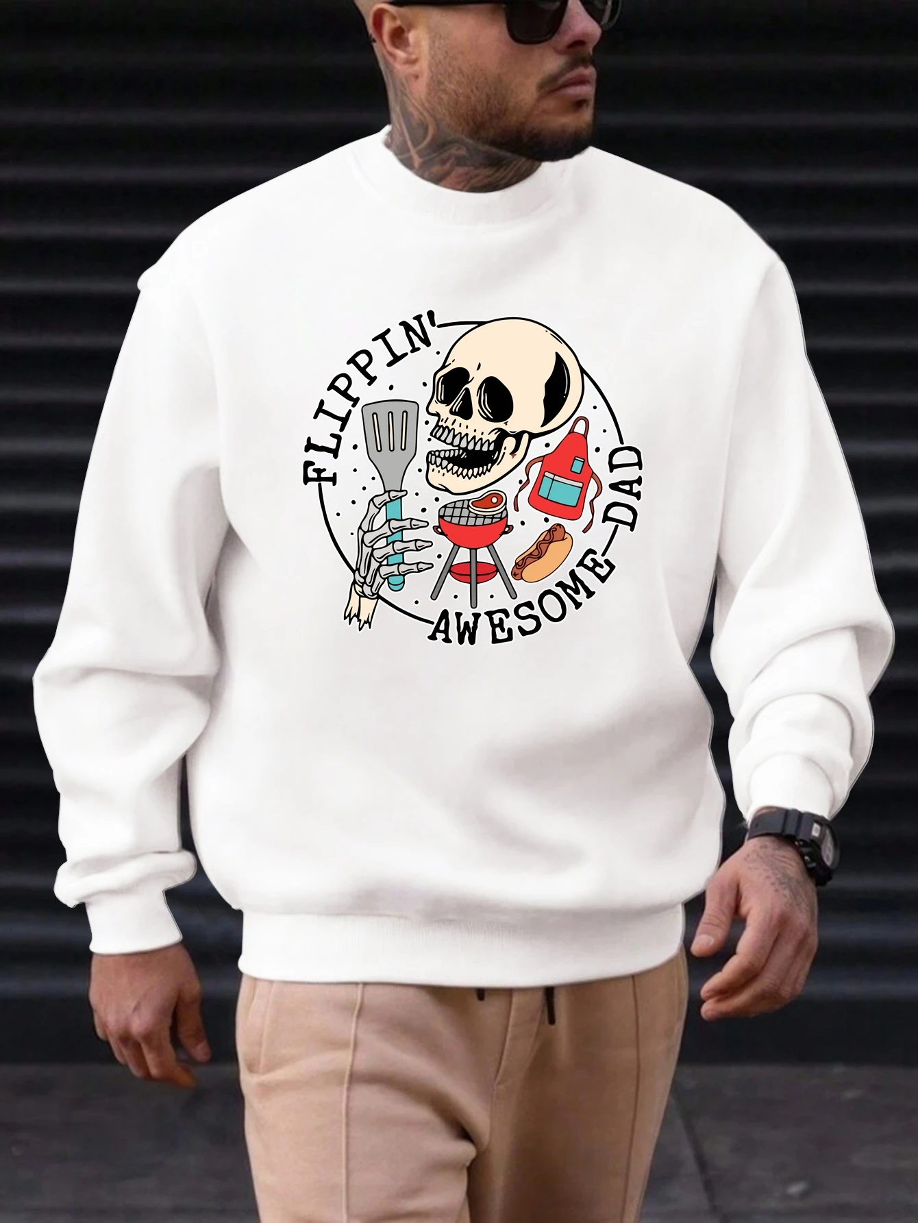 Men's Cotton Round Neck Sweatshirt Skull Chef Pattern Printing 2025 New Trending Fashion Casual High Quality Top Clothing
Men's Cotton Round Neck Sweatshirt Skull Chef Pattern Printing 2025 New Trending Fashion Casual High Quality Top Clothing