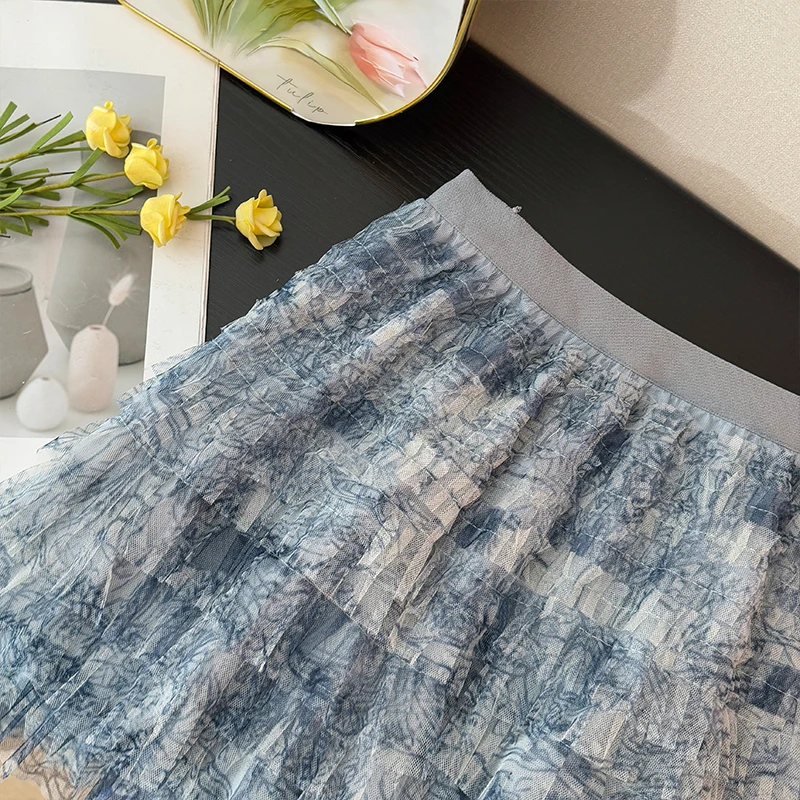 Korejepo French Light Luxury Temperament Tie Dye Mesh Skirt Women Spring 2025 High Waisted A-line Pleated Layered Cake Skirts
Korejepo French Light Luxury Temperament Tie Dye Mesh Skirt Women Spring 2025 High Waisted A-line Pleated Layered Cake Skirts
