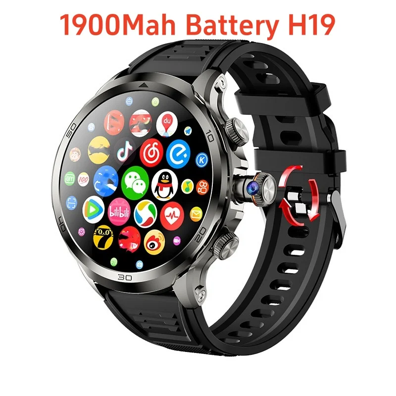 NEW H19 Smart Watch 1.95 inch Amoled 720*720 Screen 900W Rotating Camera GPS WIFI App Download 4G Call Android 9.0 Smartwatch
NEW H19 Smart Watch 1.95 inch Amoled 720*720 Screen 900W Rotating Camera GPS WIFI App Download 4G Call Android 9.0 Smartwatch