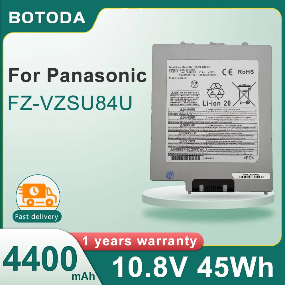 BOTODA FZ-VZSU84U 10.8V 45Wh 4400mAh Laptop Battery FZ-VZSU84R For Panasonic FZ-G1AABDXER Toughpad FZ-G1 FZ-VZSU84A2U
BOTODA FZ-VZSU84U 10.8V 45Wh 4400mAh Laptop Battery FZ-VZSU84R For Panasonic FZ-G1AABDXER Toughpad FZ-G1 FZ-VZSU84A2U