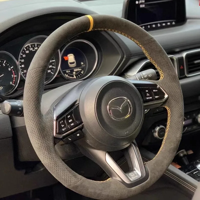 Для Mazda 3, Mazda 6 Atenza, CX-30, CX-4, CX-5, замшевый чехол на руль с прошивкой вручную
Для Mazda 3, Mazda 6 Atenza, CX-30, CX-4, CX-5, замшевый чехол на руль с прошивкой вручную