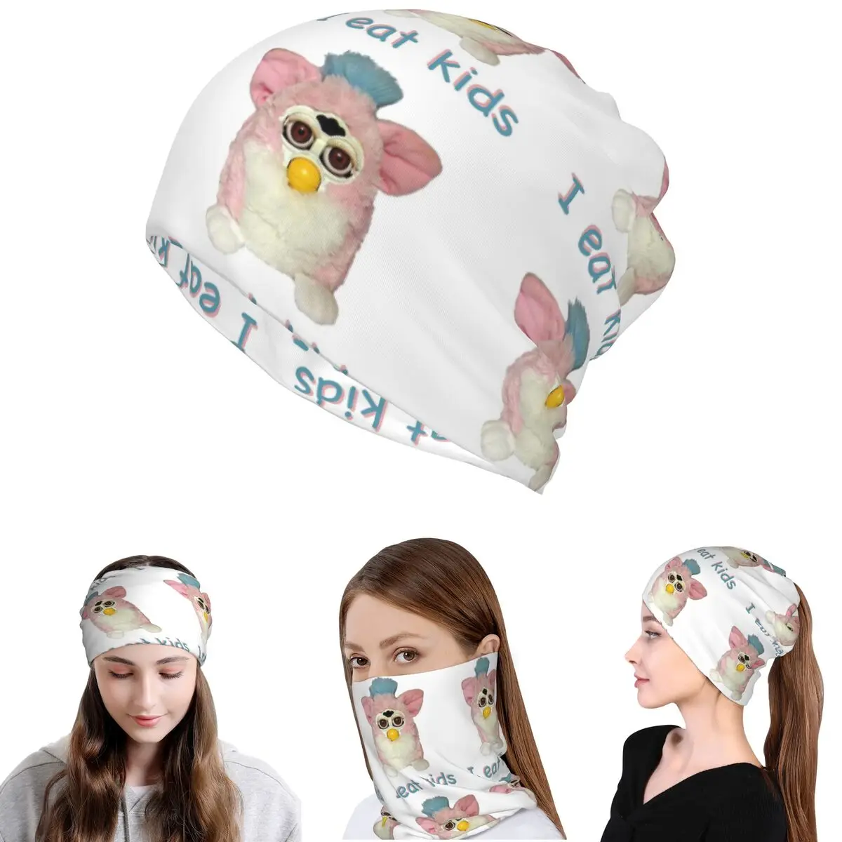 Furby I Eat Kids Bandana Neck Gaiter Wrap Scarf Multi-use Face Mask Beanies Hat for Men Women Adult Washable
Furby I Eat Kids Bandana Neck Gaiter Wrap Scarf Multi-use Face Mask Beanies Hat for Men Women Adult Washable