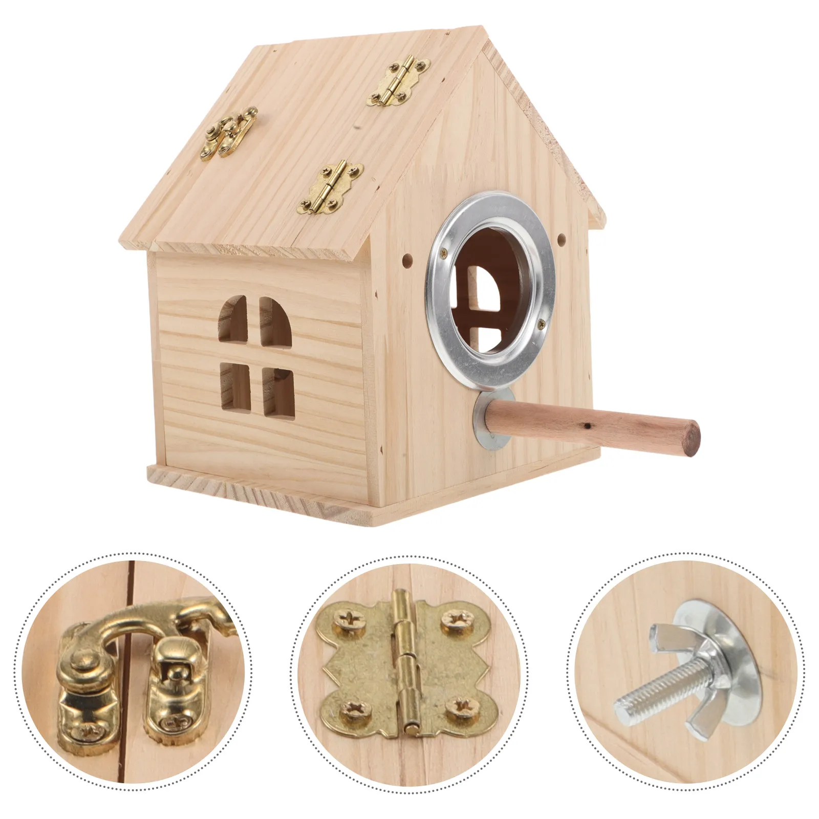 Parrot Breeding Box Bird Incubator Nest Wood Cage Wooden Hatch House for Lovebirds
Parrot Breeding Box Bird Incubator Nest Wood Cage Wooden Hatch House for Lovebirds