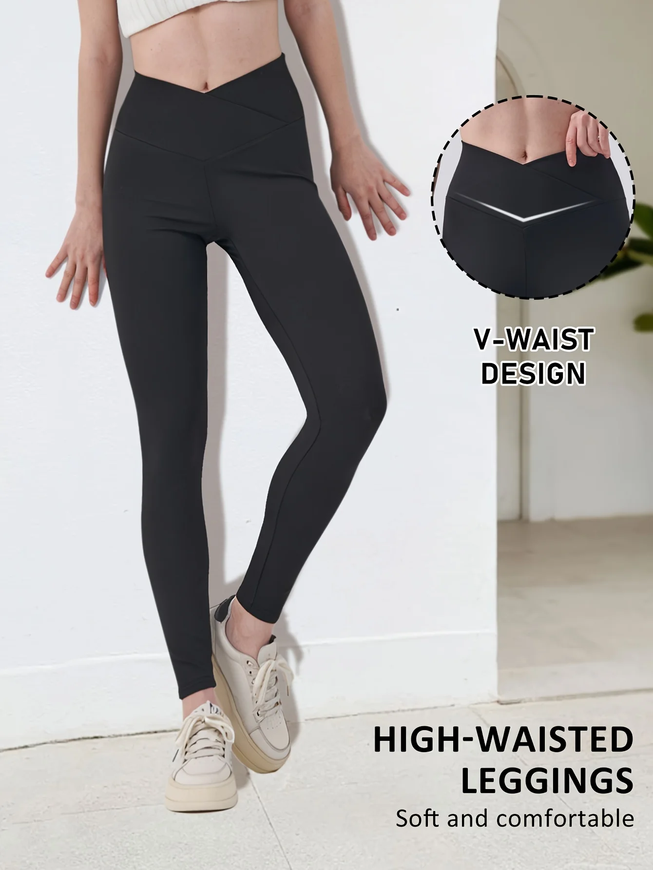 High Waist Crossover Waistband Leggings for Women Tummy Control Butt Lift Soft Stretchy Workout Running Yoga Pants Casual Daily
High Waist Crossover Waistband Leggings for Women Tummy Control Butt Lift Soft Stretchy Workout Running Yoga Pants Casual Daily