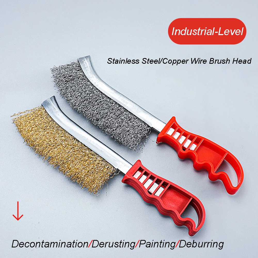 1/10 Pcs Wire Brush Metal Steel Brush Stainlesss Steel Knife Brush With Handle Derusting Cleaning Tool Polishing Cleanings Brush
1/10 Pcs Wire Brush Metal Steel Brush Stainlesss Steel Knife Brush With Handle Derusting Cleaning Tool Polishing Cleanings Brush