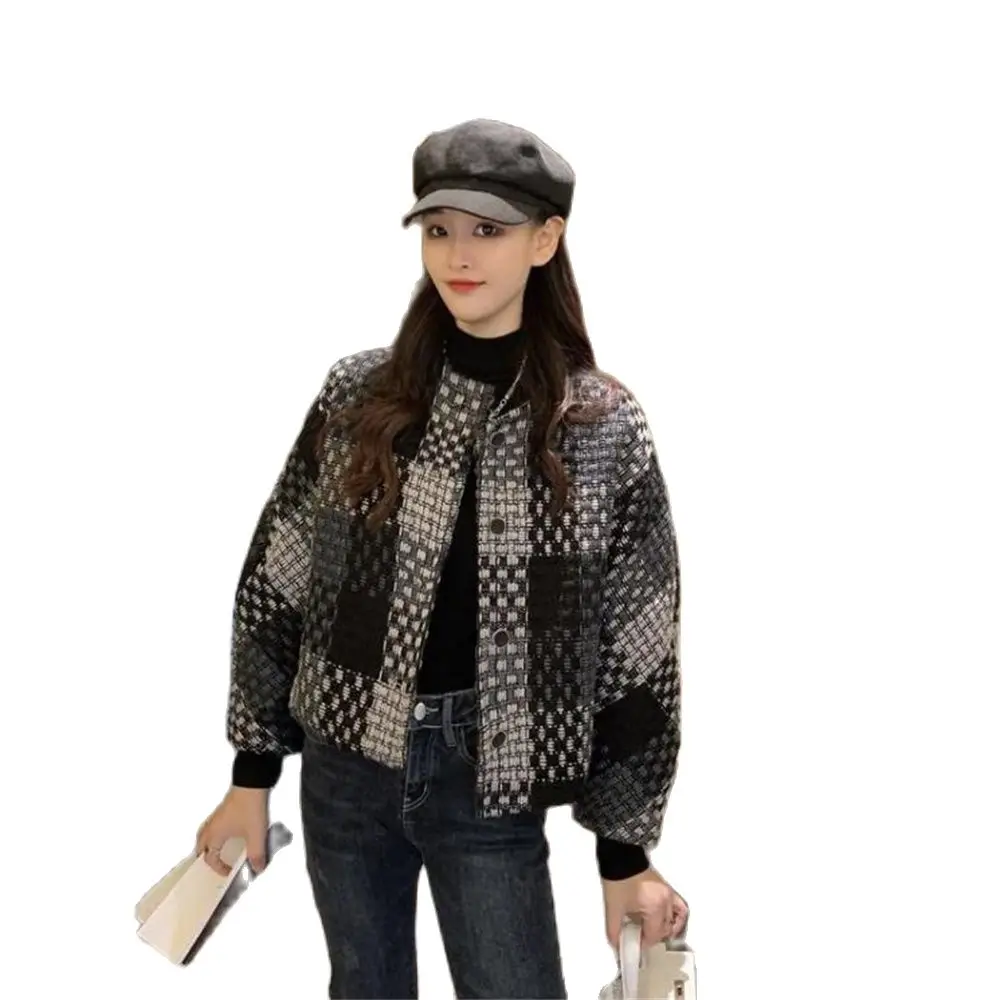 Woman Jackets Autumn Korean O-Neck Long Sleeve Plaid Tweed Outerwear Vintage Plaid Elegant Casual Coat Women Wool Japanese Tops
Woman Jackets Autumn Korean O-Neck Long Sleeve Plaid Tweed Outerwear Vintage Plaid Elegant Casual Coat Women Wool Japanese Tops