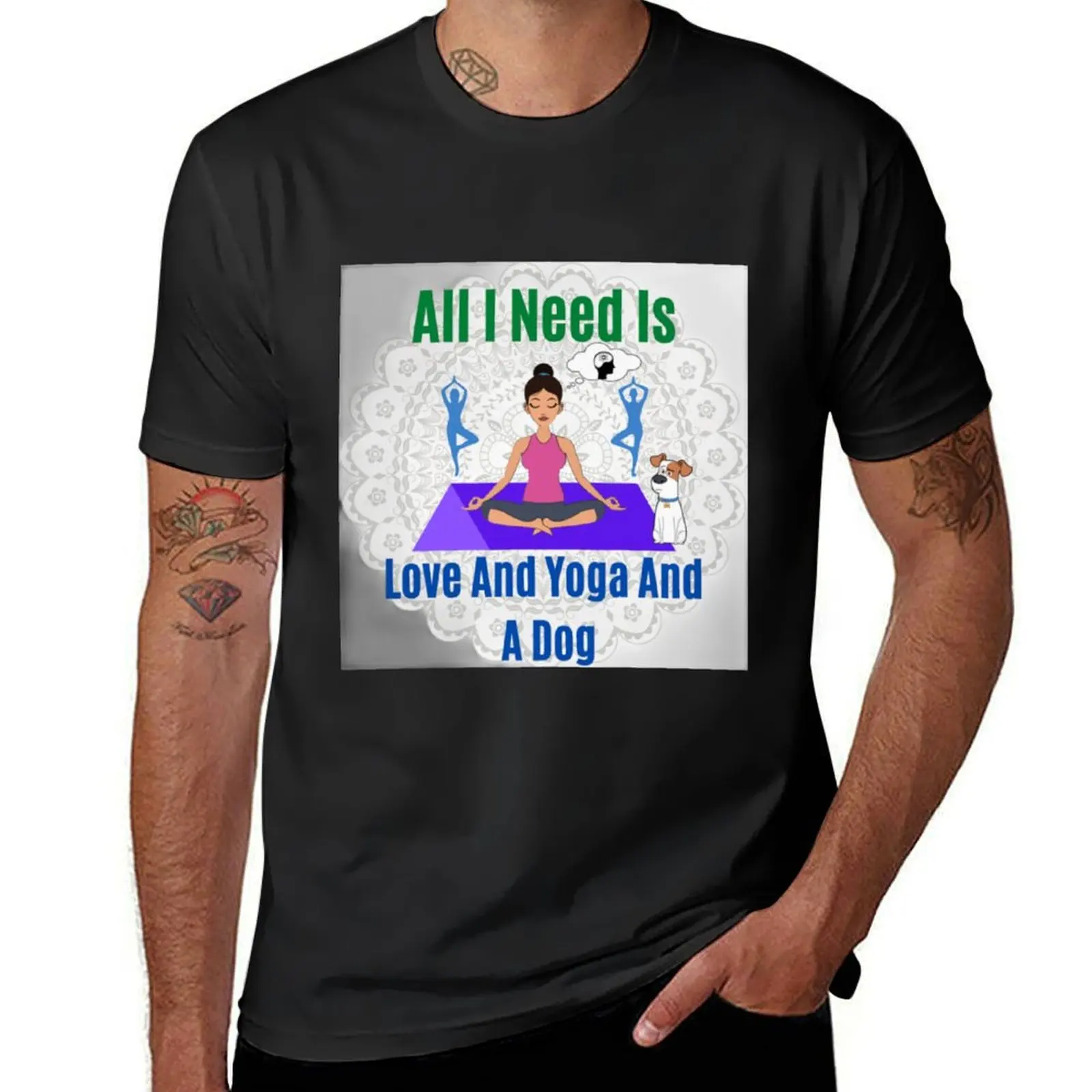 All I Need Is Love And Yoga And A Dog T-shirt quick drying blanks designer t shirt men
All I Need Is Love And Yoga And A Dog T-shirt quick drying blanks designer t shirt men