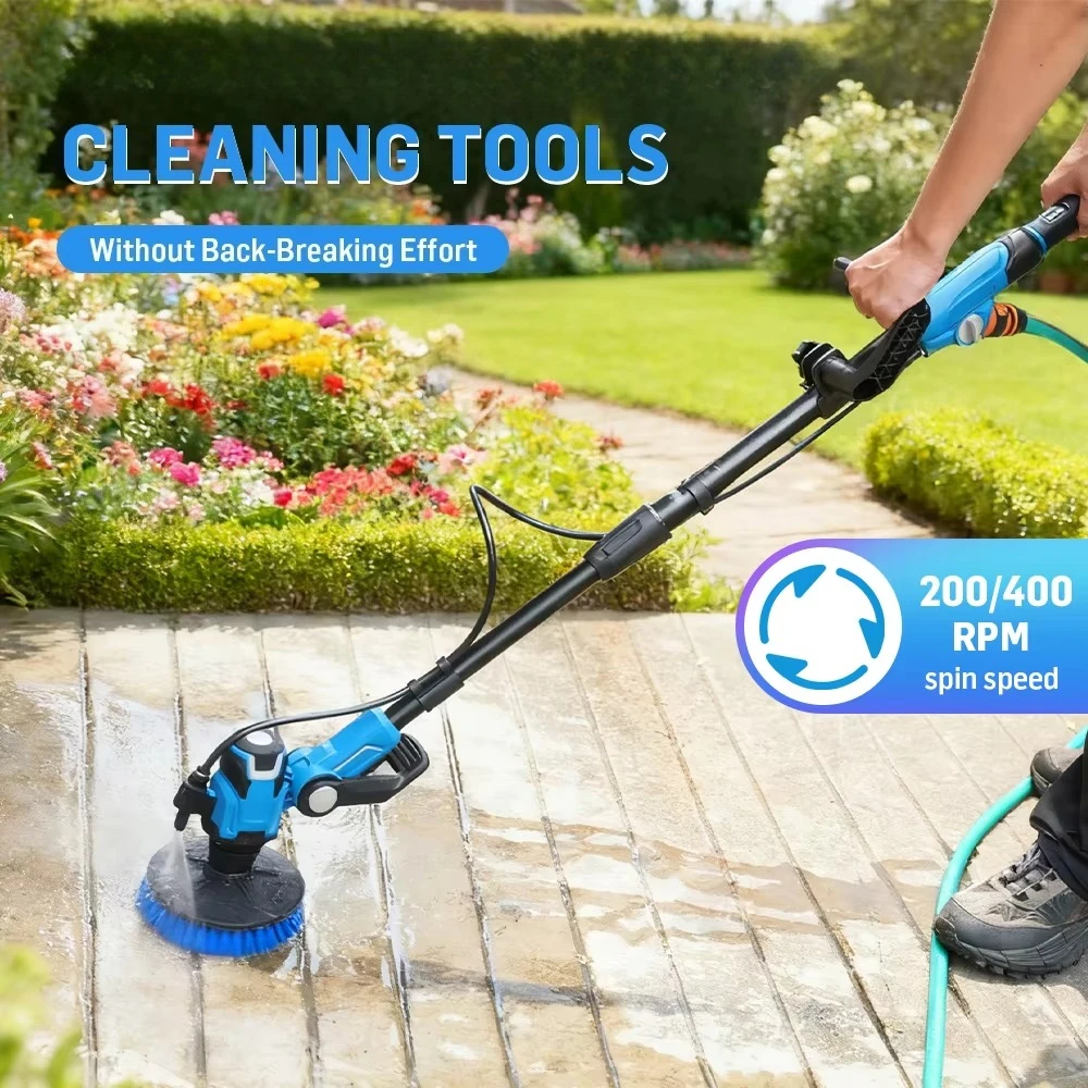 20V Brushless Motor Floor Scrubber, Cordless Cleaner with Scrubber Head and Power Cleaning Brush for Floor, Tile & Patio
20V Brushless Motor Floor Scrubber, Cordless Cleaner with Scrubber Head and Power Cleaning Brush for Floor, Tile & Patio