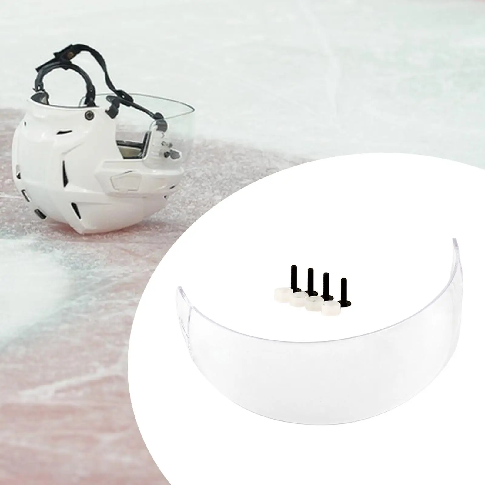 Ice Hockey Helmet Cover Hockey Clear Visor Mask Portable Half Face Visor Hockey Mask Replacement Vented Cut Anti Scratch
Ice Hockey Helmet Cover Hockey Clear Visor Mask Portable Half Face Visor Hockey Mask Replacement Vented Cut Anti Scratch