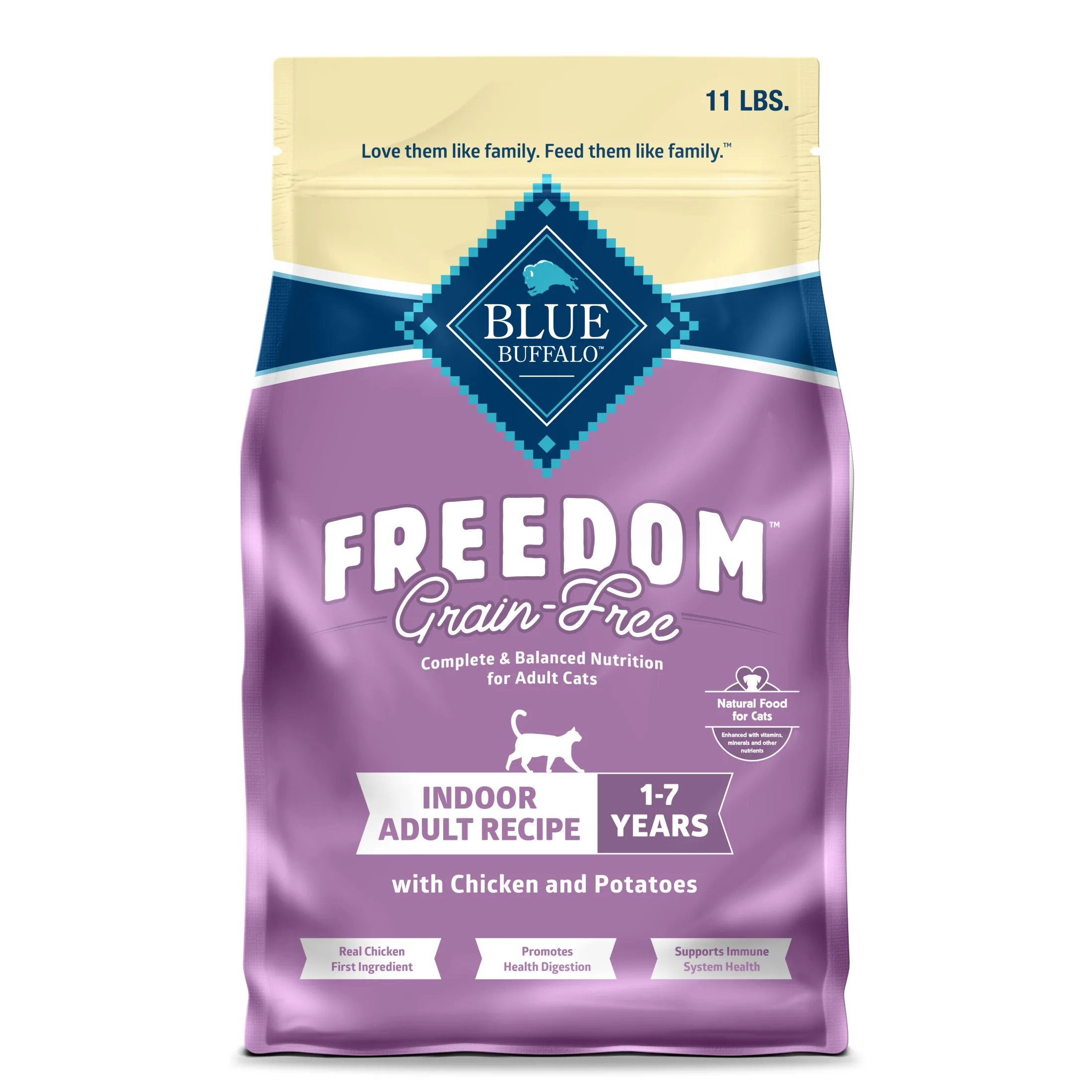 Freedom Natural Grain-Free Indoor Adult Dry Cat Food Chicken Recipe 11-lb Bag
Freedom Natural Grain-Free Indoor Adult Dry Cat Food Chicken Recipe 11-lb Bag
