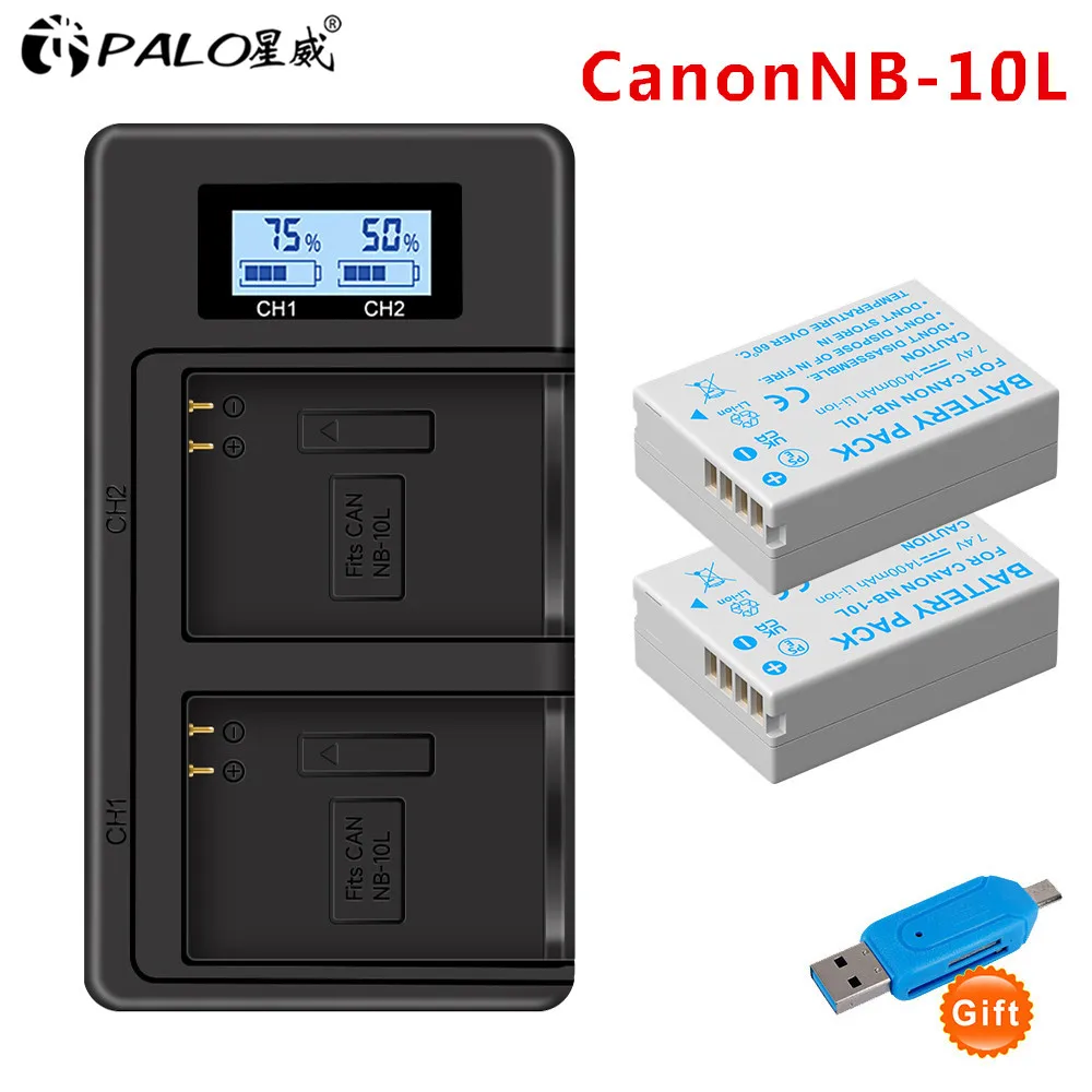 NB-10L NB10L Camera Battery 1400mAh With 2 Slots LCD Smart Charger For Canon SX40HS SX40 SX60 SX50HS G1 G15 G16 G3X SX50 Camera
NB-10L NB10L Camera Battery 1400mAh With 2 Slots LCD Smart Charger For Canon SX40HS SX40 SX60 SX50HS G1 G15 G16 G3X SX50 Camera