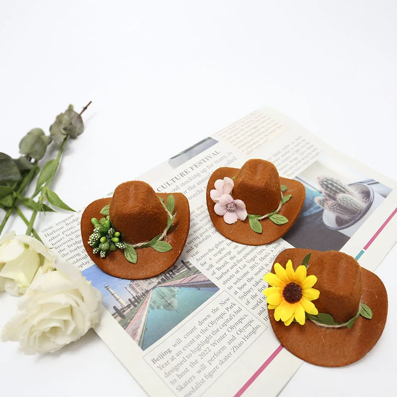 Jungle Party Decoration Wine Bottle Hats Funny Felt Sunflower Coffee Cowboy Hat Spring Festival Birthday Party Table Ornaments
Jungle Party Decoration Wine Bottle Hats Funny Felt Sunflower Coffee Cowboy Hat Spring Festival Birthday Party Table Ornaments