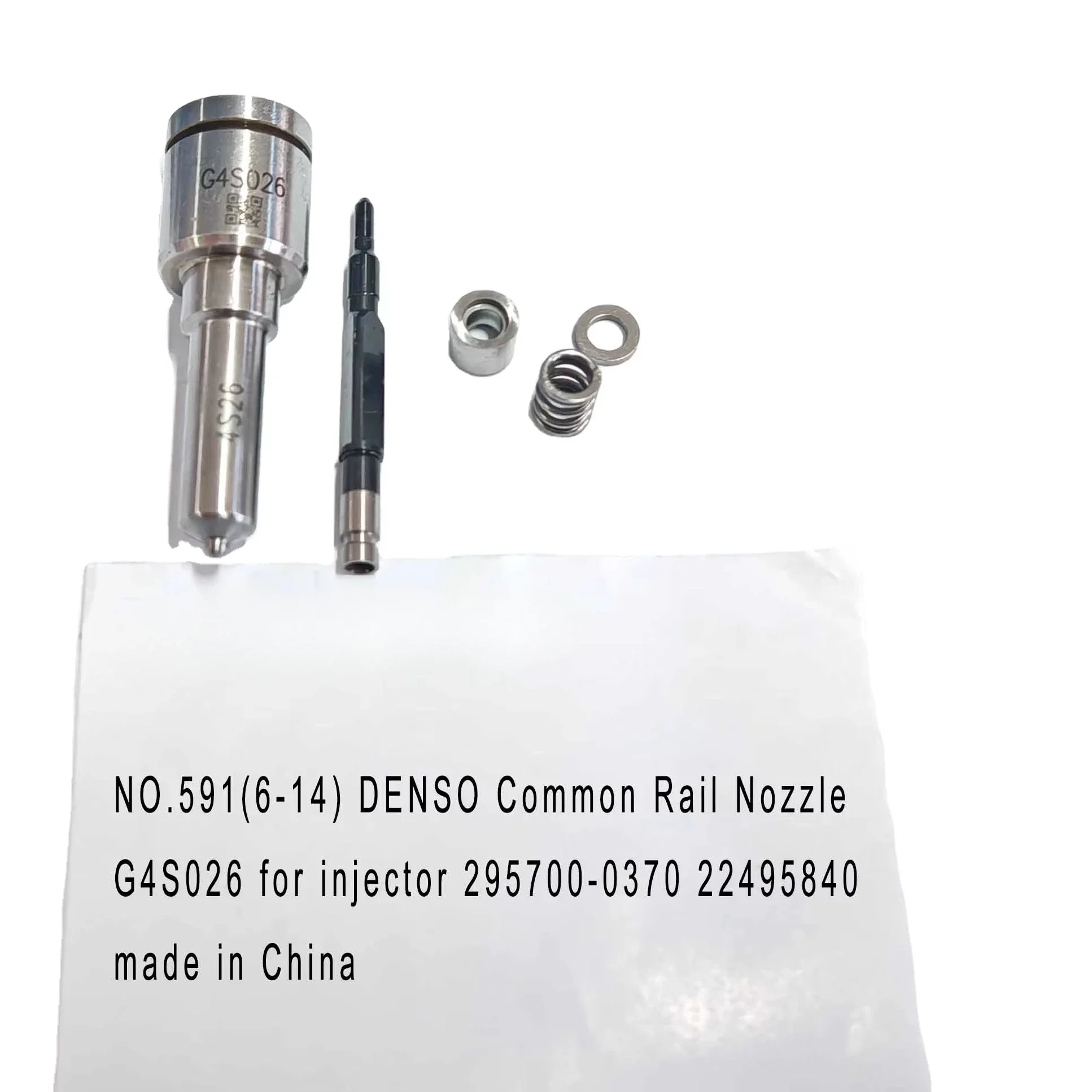 NO.591(6-14) Common Rail Injetion Nozzle G4S026 for Denso G4 Injector 295700-0370 22495840
NO.591(6-14) Common Rail Injetion Nozzle G4S026 for Denso G4 Injector 295700-0370 22495840