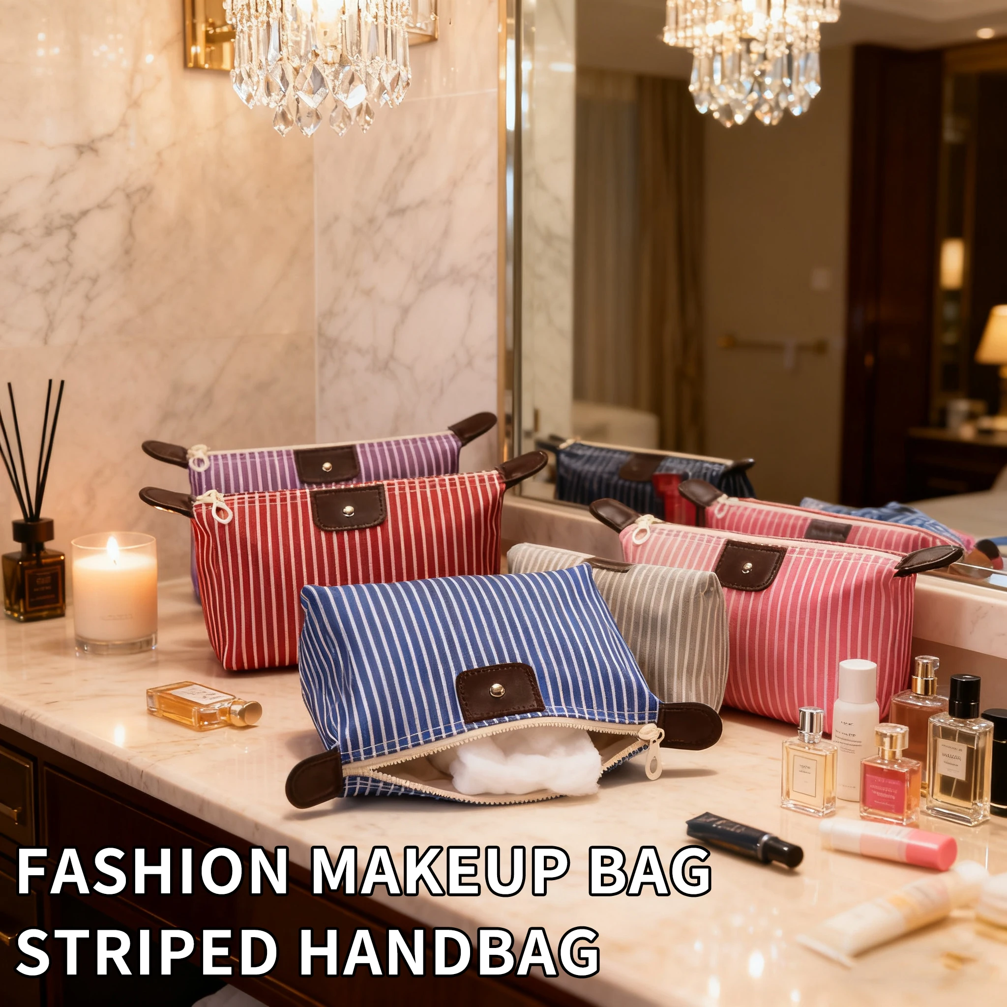 Fashion Makeup Bag - Handbag, Toilet and Makeup Bag - Canvas Folding Zipper Storage Bag - Available in Multiple Colors
Fashion Makeup Bag - Handbag, Toilet and Makeup Bag - Canvas Folding Zipper Storage Bag - Available in Multiple Colors