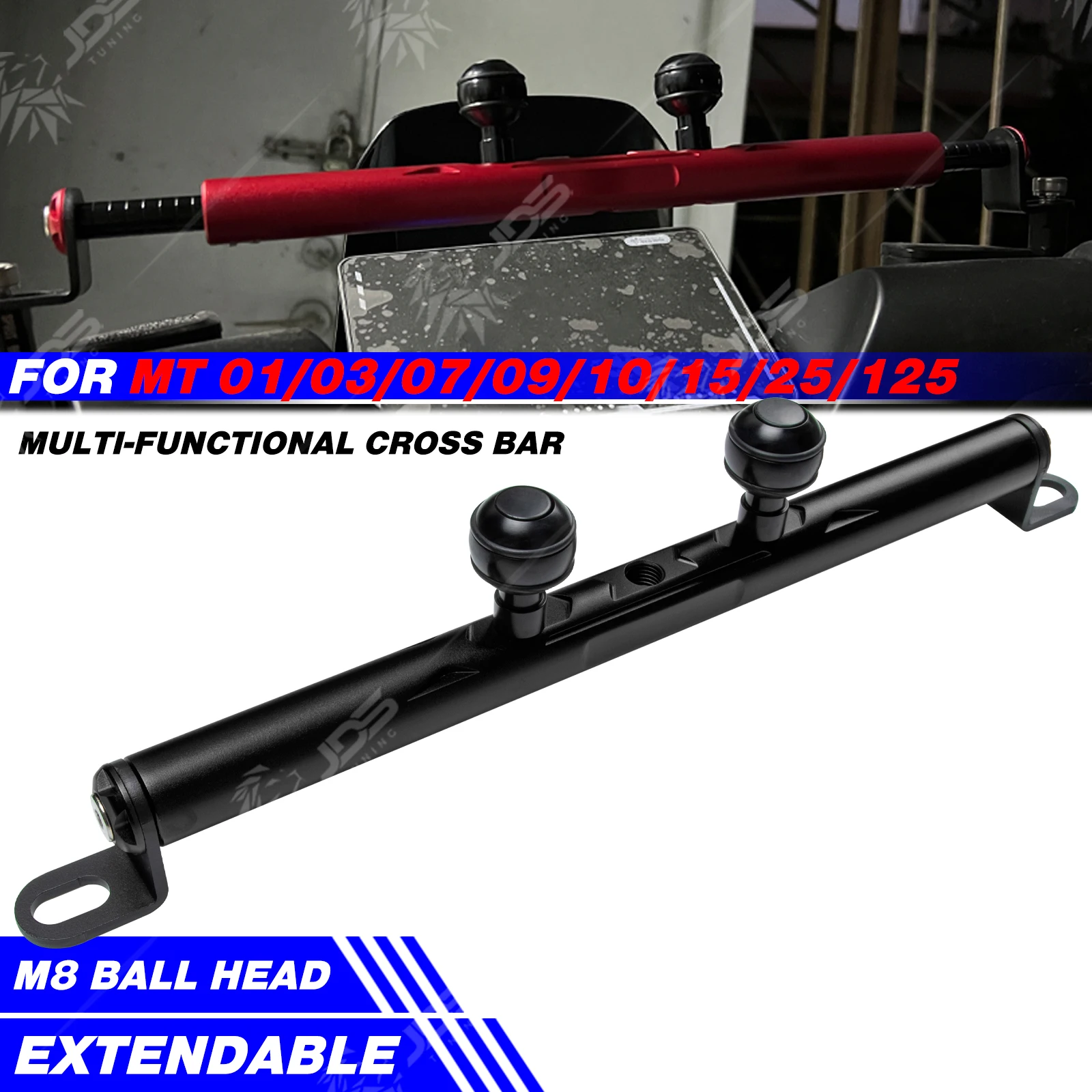 JDSTUNING For YAMAHA MT 01/03/07/09/10/15/25/125 Crossbar Balance Beam Multifunction Bar Phone Holder Bracket Accessories Parts
JDSTUNING For YAMAHA MT 01/03/07/09/10/15/25/125 Crossbar Balance Beam Multifunction Bar Phone Holder Bracket Accessories Parts