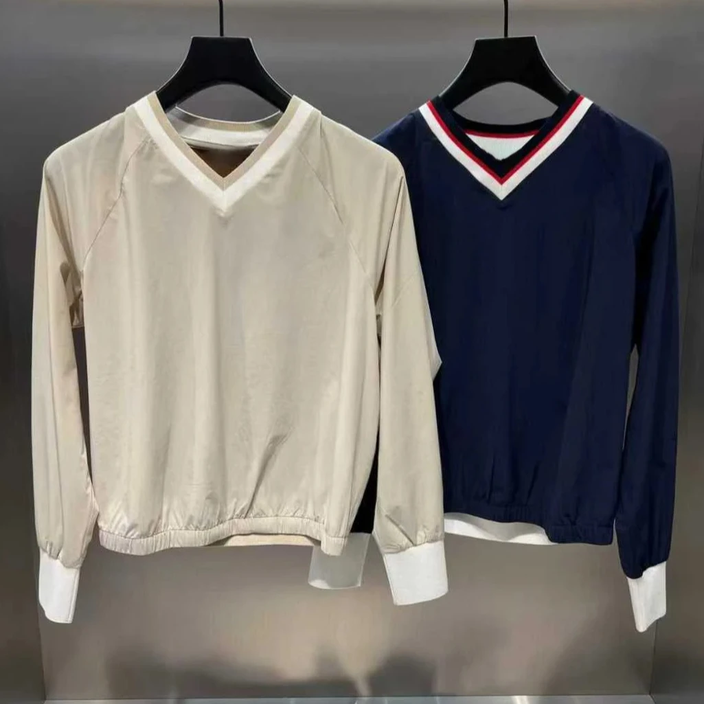 Women Sports Top 2026 Autumn Golf Clothing Long Sleeve V-neck Shirt Windproof Golf Training Pullover Korea Luxury Jersey
Women Sports Top 2026 Autumn Golf Clothing Long Sleeve V-neck Shirt Windproof Golf Training Pullover Korea Luxury Jersey