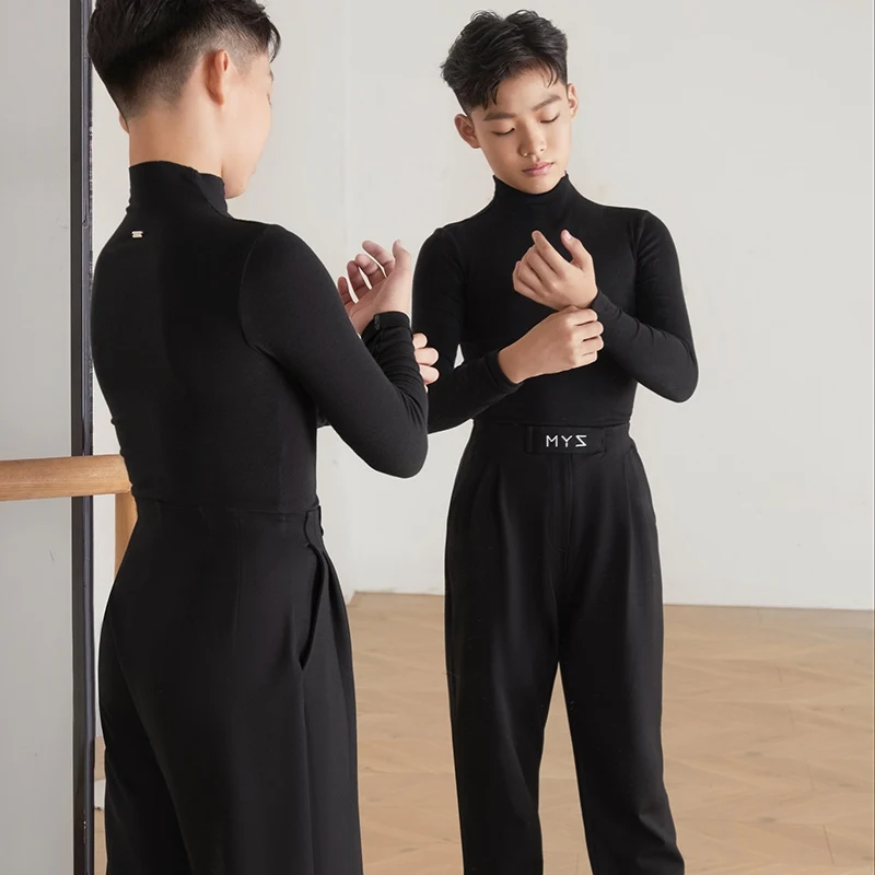 2024 New Latin Dance Tops For Boys High Neck Long Sleeved Practice Clothes Samba Chacha Modern Dance Performance Wear DQS17691
2024 New Latin Dance Tops For Boys High Neck Long Sleeved Practice Clothes Samba Chacha Modern Dance Performance Wear DQS17691