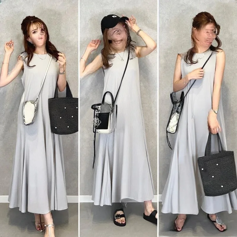 2025 Summer New Round Neck Sleeveless Casual Loose Dress Harajuku Fashion Caftan Lady 2025 Summer Dress Robe Vestido Women Party
2025 Summer New Round Neck Sleeveless Casual Loose Dress Harajuku Fashion Caftan Lady 2025 Summer Dress Robe Vestido Women Party