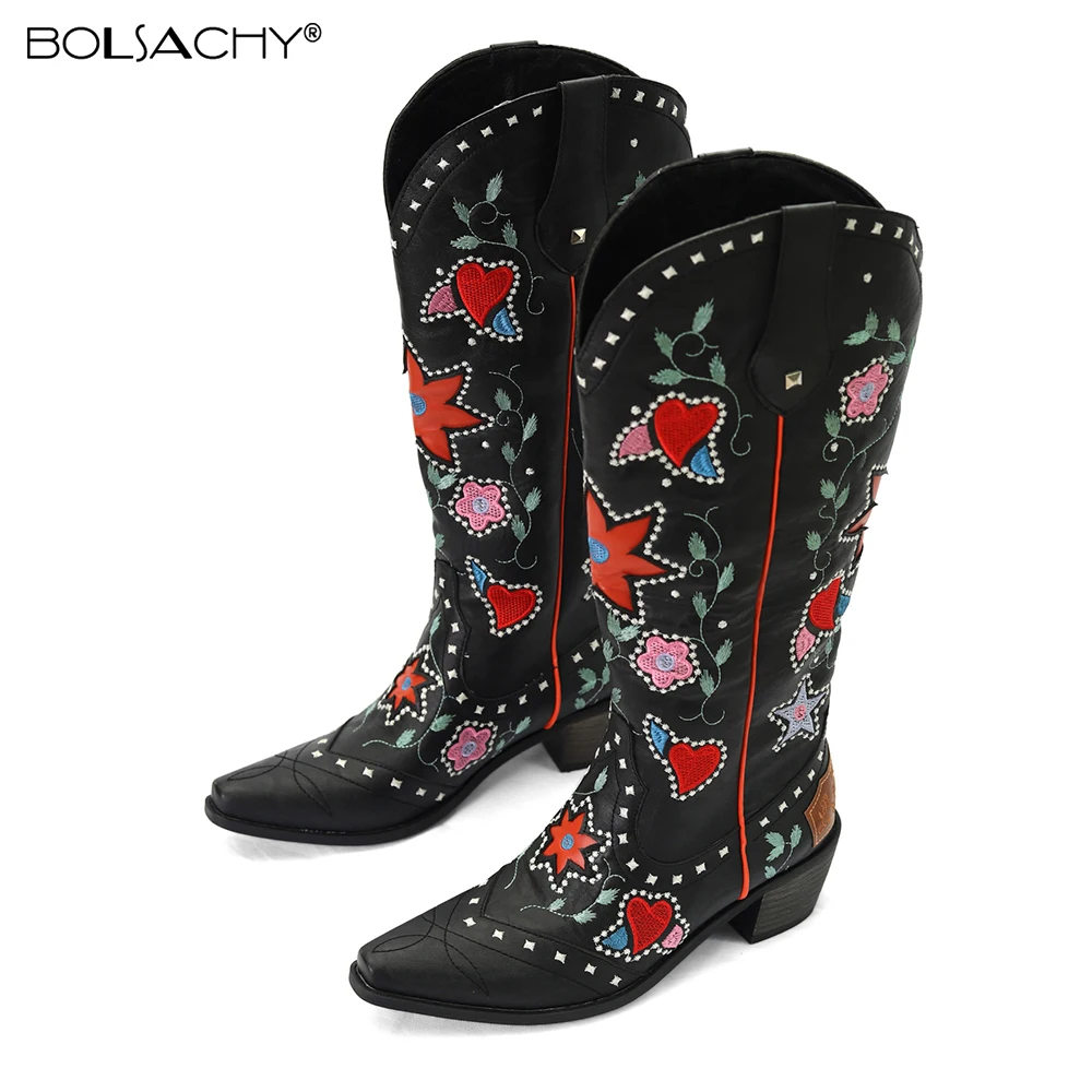 Boots For Womens Plus Size Fashion Embroidered Vintage Cowgril Cowboy Western Knee High Boots Autumn Winter Casual Warm Shoes
Boots For Womens Plus Size Fashion Embroidered Vintage Cowgril Cowboy Western Knee High Boots Autumn Winter Casual Warm Shoes