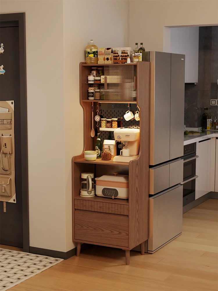 Solid wood dining side cabinet coffee cabinet small apartment kitchen integrated wall locker household locker narrow tea cabinet 
Solid wood dining side cabinet coffee cabinet small apartment kitchen integrated wall locker household locker narrow tea cabinet