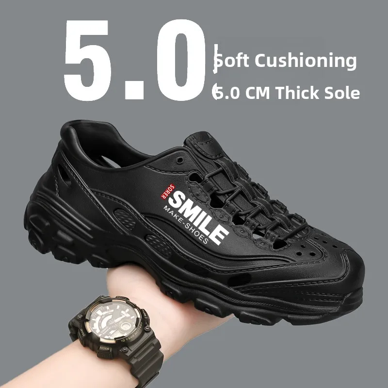 Men's Summer Outdoor Sandals Anti-Slip Full Cover Beach Shoes Fishing Sport Slippers Breathable Comfortable EVA Slip-On Shoes
Men's Summer Outdoor Sandals Anti-Slip Full Cover Beach Shoes Fishing Sport Slippers Breathable Comfortable EVA Slip-On Shoes