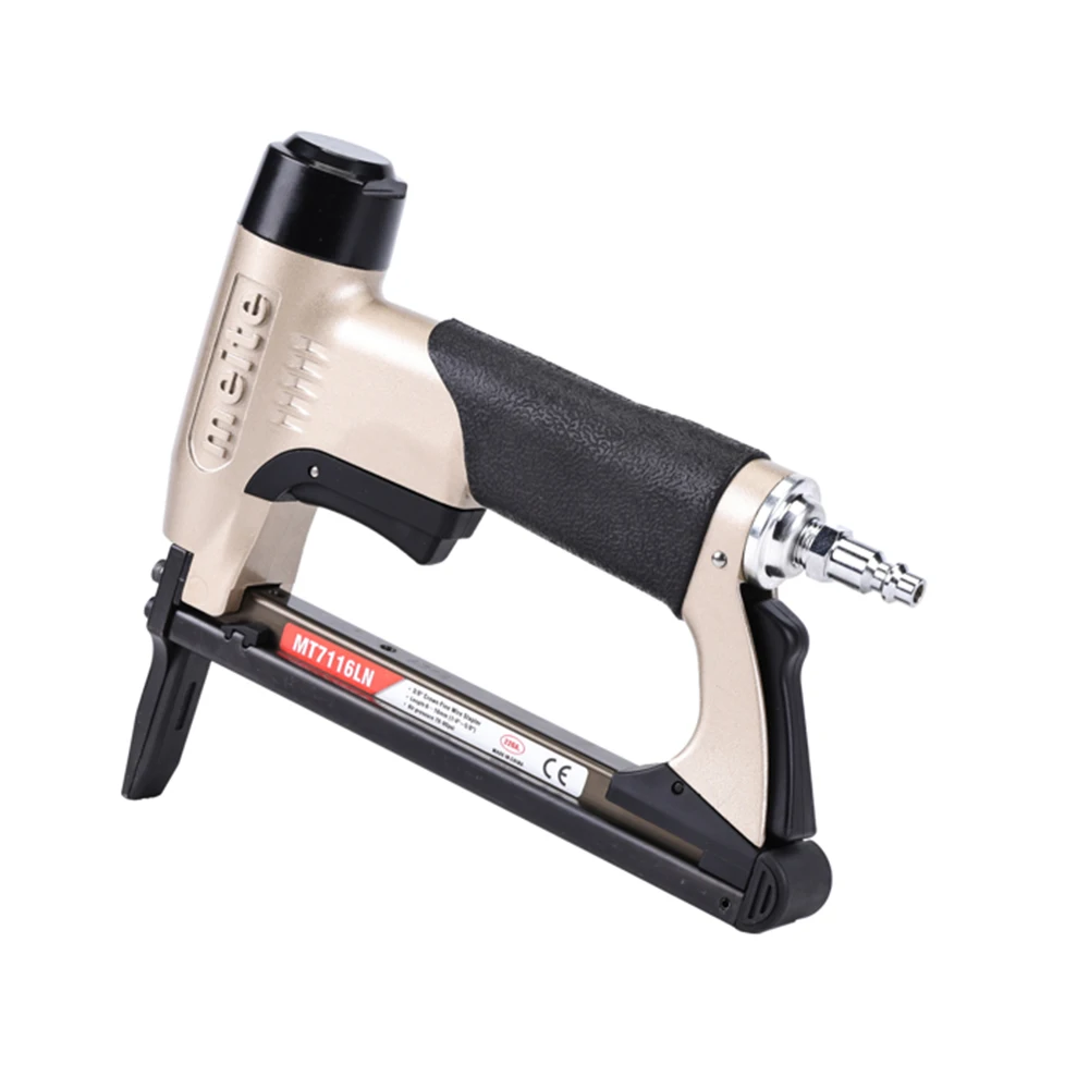 meite MT7116LN 22GA. Пневматический степлер с тонкой проволокой диаметром 9,1 мм, степлер с короной 3/8 дюйма
meite MT7116LN 22GA. Пневматический степлер с тонкой проволокой диаметром 9,1 мм, степлер с короной 3/8 дюйма