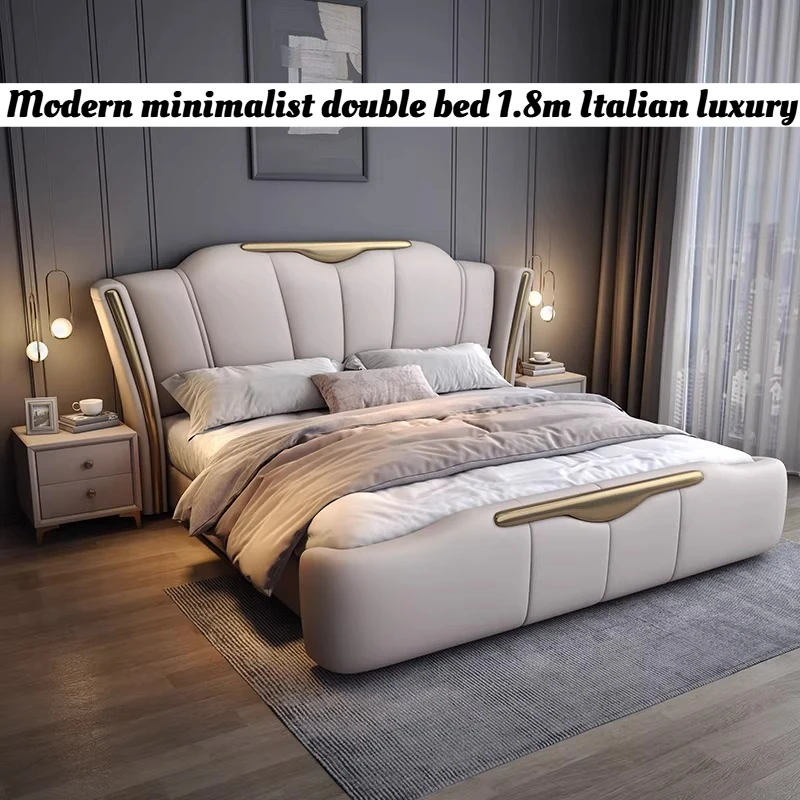 Upholstery Luxury Beds Aesthetic Modern 200x220cm Headboard King Sized Bed Storage Space Letto Matrimoniale Home Furniture
Upholstery Luxury Beds Aesthetic Modern 200x220cm Headboard King Sized Bed Storage Space Letto Matrimoniale Home Furniture