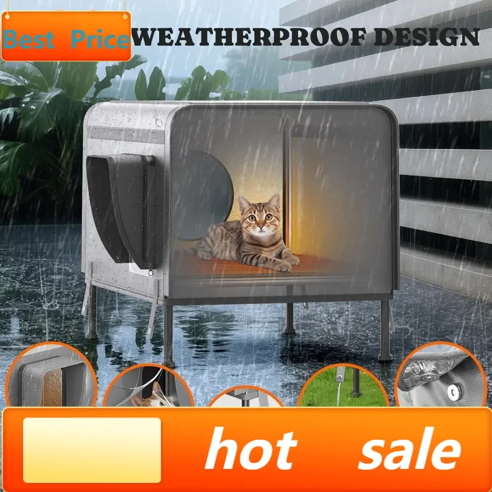 Hot salesHeated Outdoor Cat House with Insulated Shelter, Waterproof Design & Escape Door for Winter Stray Cats
Hot salesHeated Outdoor Cat House with Insulated Shelter, Waterproof Design & Escape Door for Winter Stray Cats
