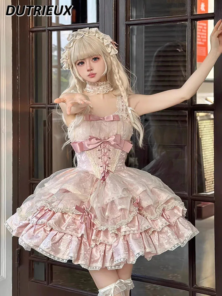 Japanese Minority Sweet Design Tube Top Princess Dress Pure Desire Gentle Cute Lolita Sleeveless High Waist Tulle Tutu Dresses
Japanese Minority Sweet Design Tube Top Princess Dress Pure Desire Gentle Cute Lolita Sleeveless High Waist Tulle Tutu Dresses