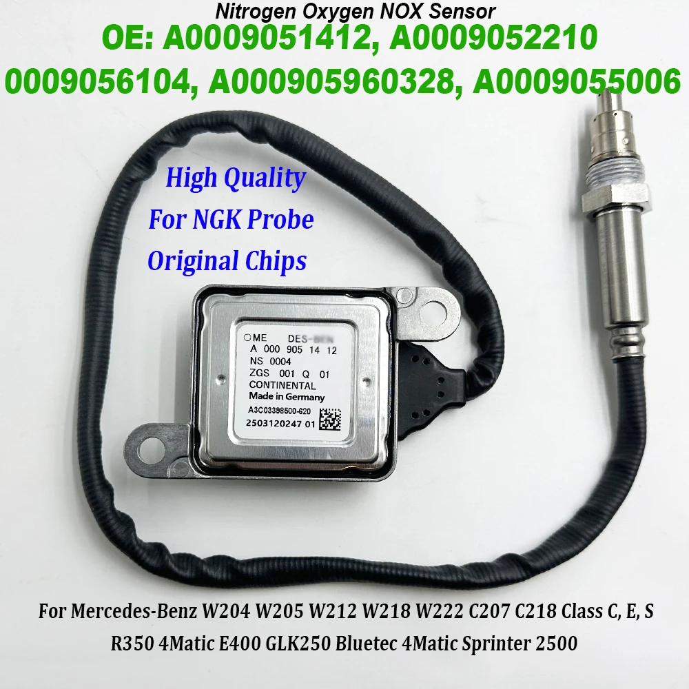A0009051412 A0009052210 NOX Sensor NEW for NGK Probe A000905960328 For Mercedes-Benz W205 W221 W251 W212 W207 W906 ML250 GL350
A0009051412 A0009052210 NOX Sensor NEW for NGK Probe A000905960328 For Mercedes-Benz W205 W221 W251 W212 W207 W906 ML250 GL350