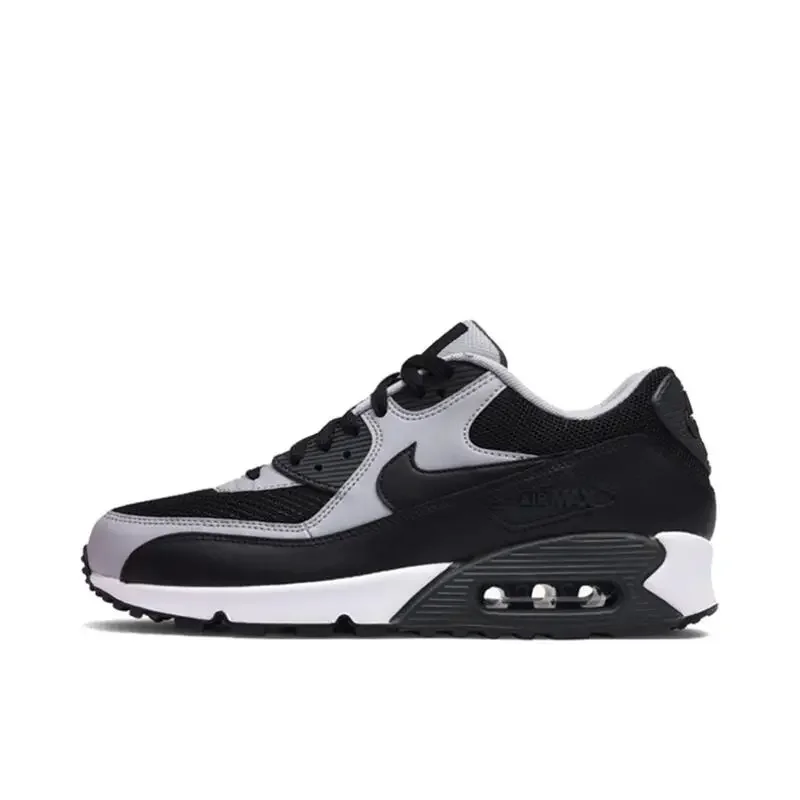 Nike Air Max 90, мужские и женские кроссовки из ткани, кожа, спортивные, амортизирующие, противоскользящие, износостойкие, с низким вырезом, черные, серые
Nike Air Max 90, мужские и женские кроссовки из ткани, кожа, спортивные, амортизирующие, противоскользящие, износостойкие, с низким вырезом, черные, серые
