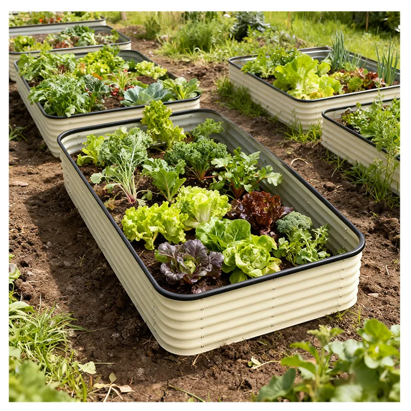 195x105x30CM Galvanized Raised Garden Bed, Powder Coated Metal Planter Box, Durable Outdoor Vegetable Flower Growing Container
195x105x30CM Galvanized Raised Garden Bed, Powder Coated Metal Planter Box, Durable Outdoor Vegetable Flower Growing Container
