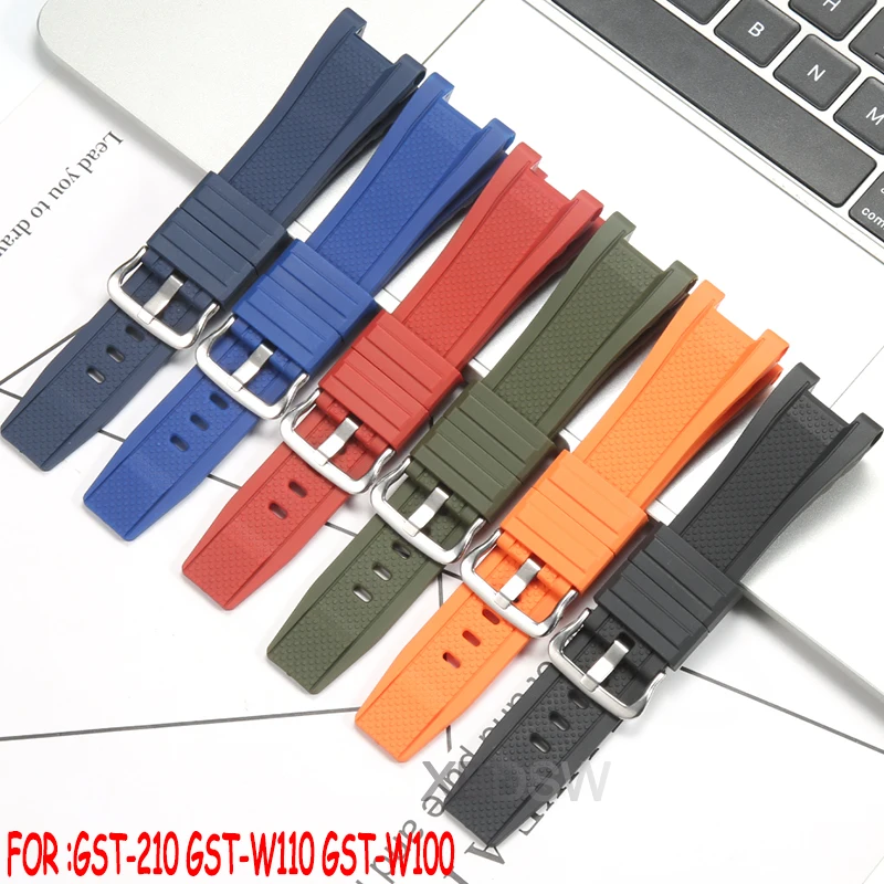 GST-B100 Silicone Rubber Watchband For Casio GST Series GST-W300 GST210 GST-W110 GST-S130 Watch Band Sports Strap Bracelet
GST-B100 Silicone Rubber Watchband For Casio GST Series GST-W300 GST210 GST-W110 GST-S130 Watch Band Sports Strap Bracelet