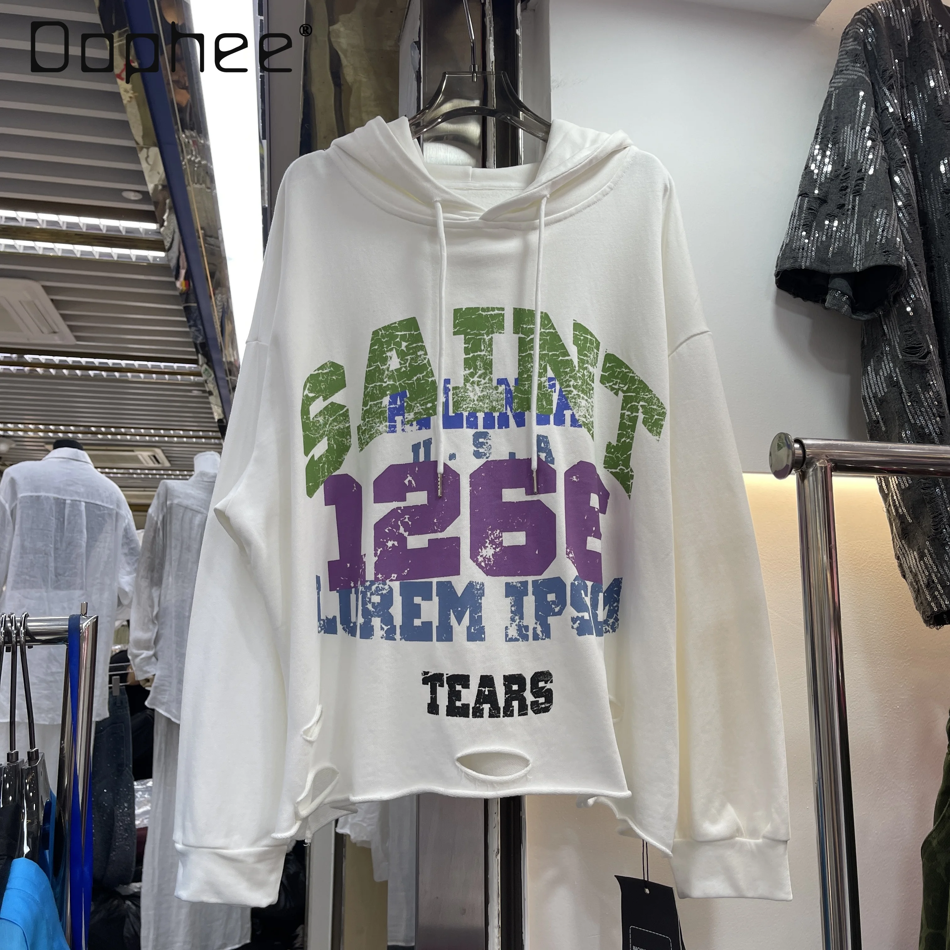 Letter Print Hooded Sweatshirts Women's 2025 New Spring and Autumn Fashion Loose Pullover Sweatshirt Hoodie Oversized Hoodie
Letter Print Hooded Sweatshirts Women's 2025 New Spring and Autumn Fashion Loose Pullover Sweatshirt Hoodie Oversized Hoodie