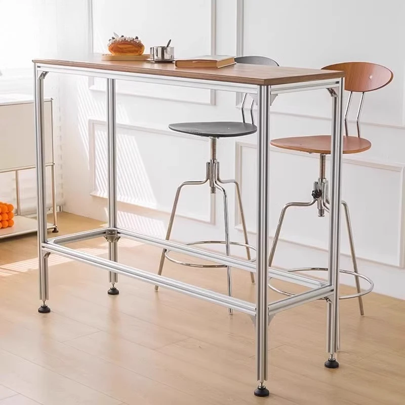 Cafe Aluminum Profile Bar Table Milk Tea Shop Solid Wood High Feet Against the Wall Small Bar Restaurant Ocean Board High Table
Cafe Aluminum Profile Bar Table Milk Tea Shop Solid Wood High Feet Against the Wall Small Bar Restaurant Ocean Board High Table