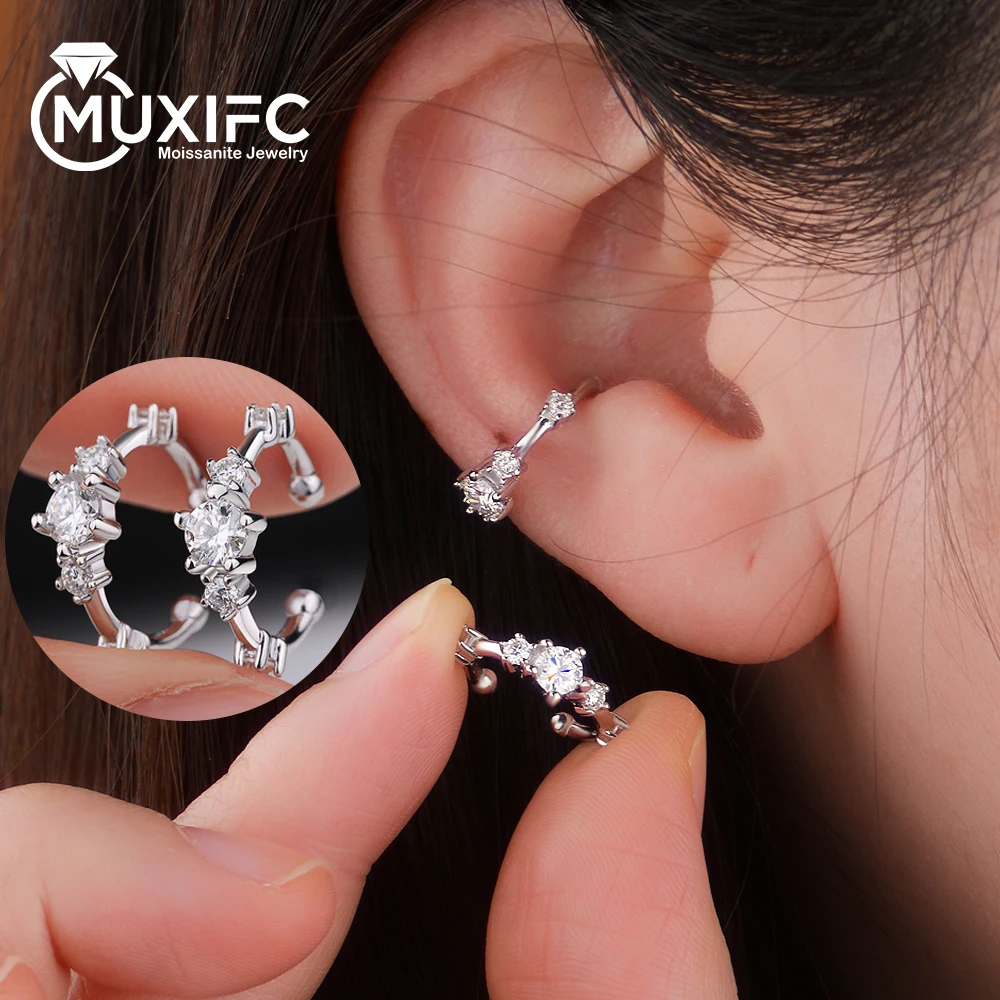 All Moissanite Clip Earrings for Women 925 Sterling Silver Diamond Ear Cuffs No Piercing Cartilage Earring Hip Hop Party Jewelry
All Moissanite Clip Earrings for Women 925 Sterling Silver Diamond Ear Cuffs No Piercing Cartilage Earring Hip Hop Party Jewelry