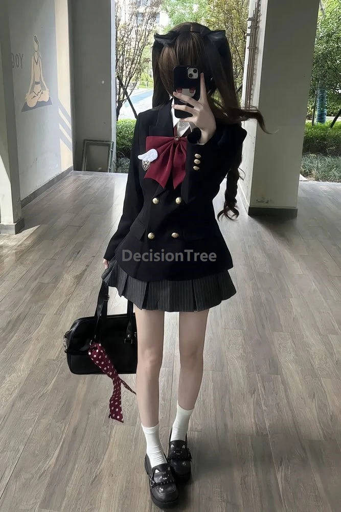 2025 autumn winter japanese style jk uniform design sense long sleeved academy style costume sweet cute girlish charm uniform
2025 autumn winter japanese style jk uniform design sense long sleeved academy style costume sweet cute girlish charm uniform