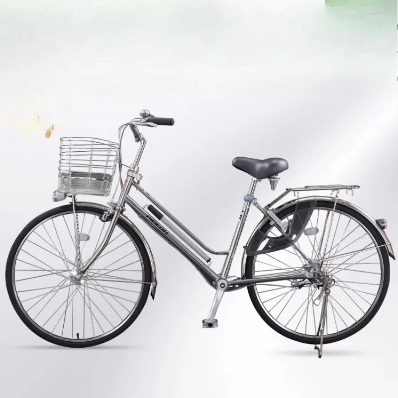 High-end shaft drive commuter bicycle women's stainless steel inner three-speed 26-inch urban male retro
High-end shaft drive commuter bicycle women's stainless steel inner three-speed 26-inch urban male retro