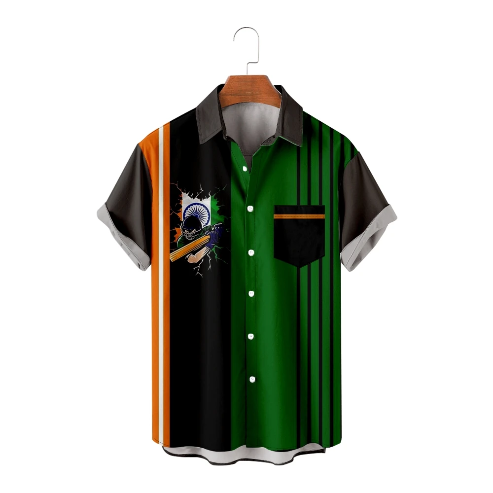 Hawaiian Shirts for Men Cool Logo Print Short Sleeve Black and Green Shirts Summer Patchwork Tops Breathable
Hawaiian Shirts for Men Cool Logo Print Short Sleeve Black and Green Shirts Summer Patchwork Tops Breathable