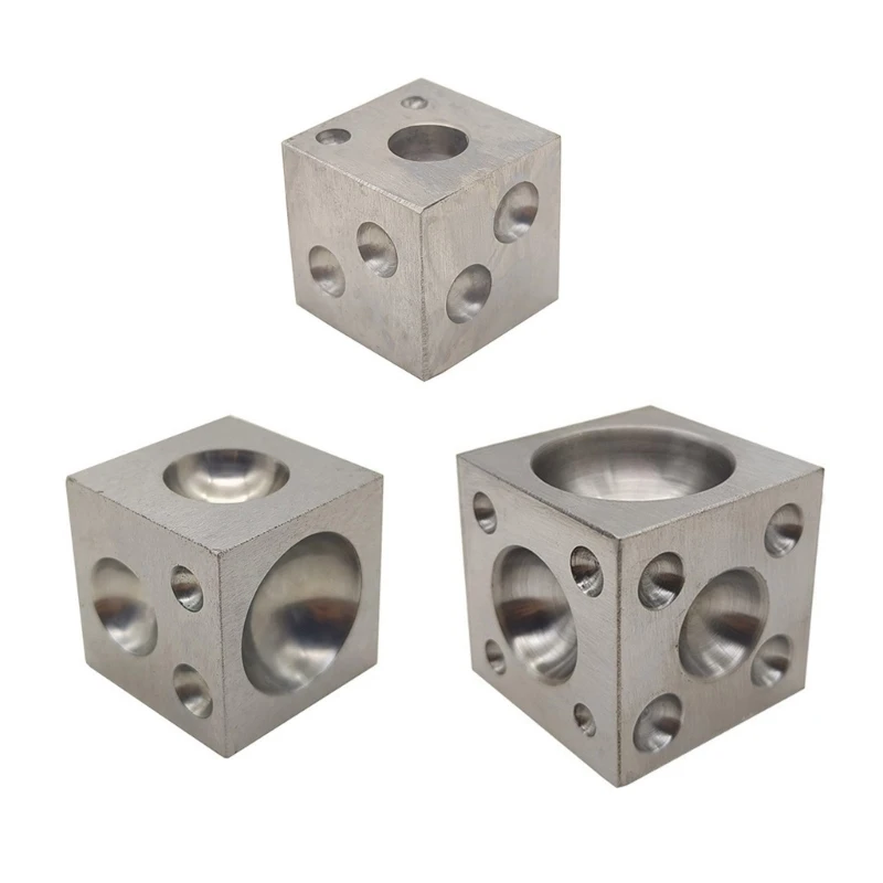 Carbon Steel Jewelry Dapping Block Artistic Crafting Square Dapping Block Carbon Steel Block with Various Cavities
Carbon Steel Jewelry Dapping Block Artistic Crafting Square Dapping Block Carbon Steel Block with Various Cavities